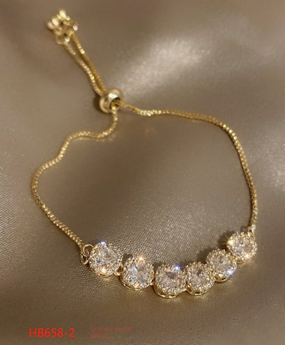 18k nie znikająca lekka luksusowa bransoletka