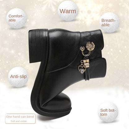 Damskie ortopedyczne buty do kostki na platformie i antypoślizgowe